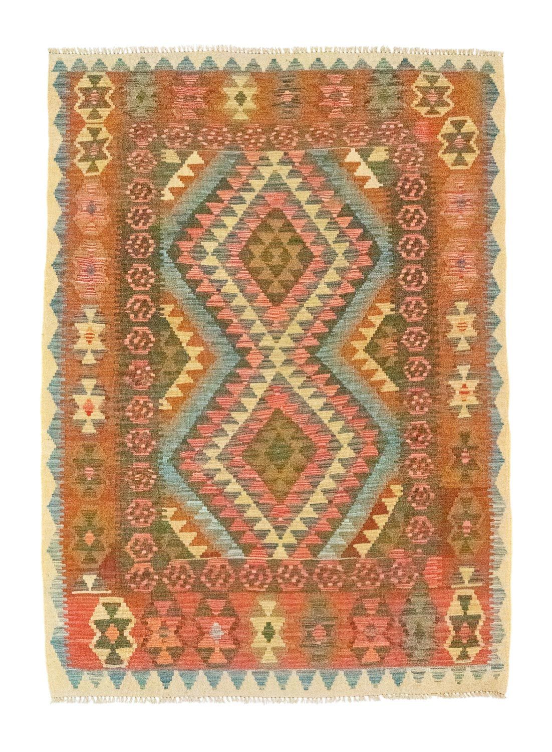 Kelim Rug - Oriental - 196 x 154 cm - orange