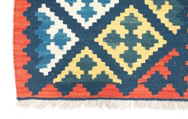 Runner Kelim Rug - Oriental - 204 x 70 cm - blue