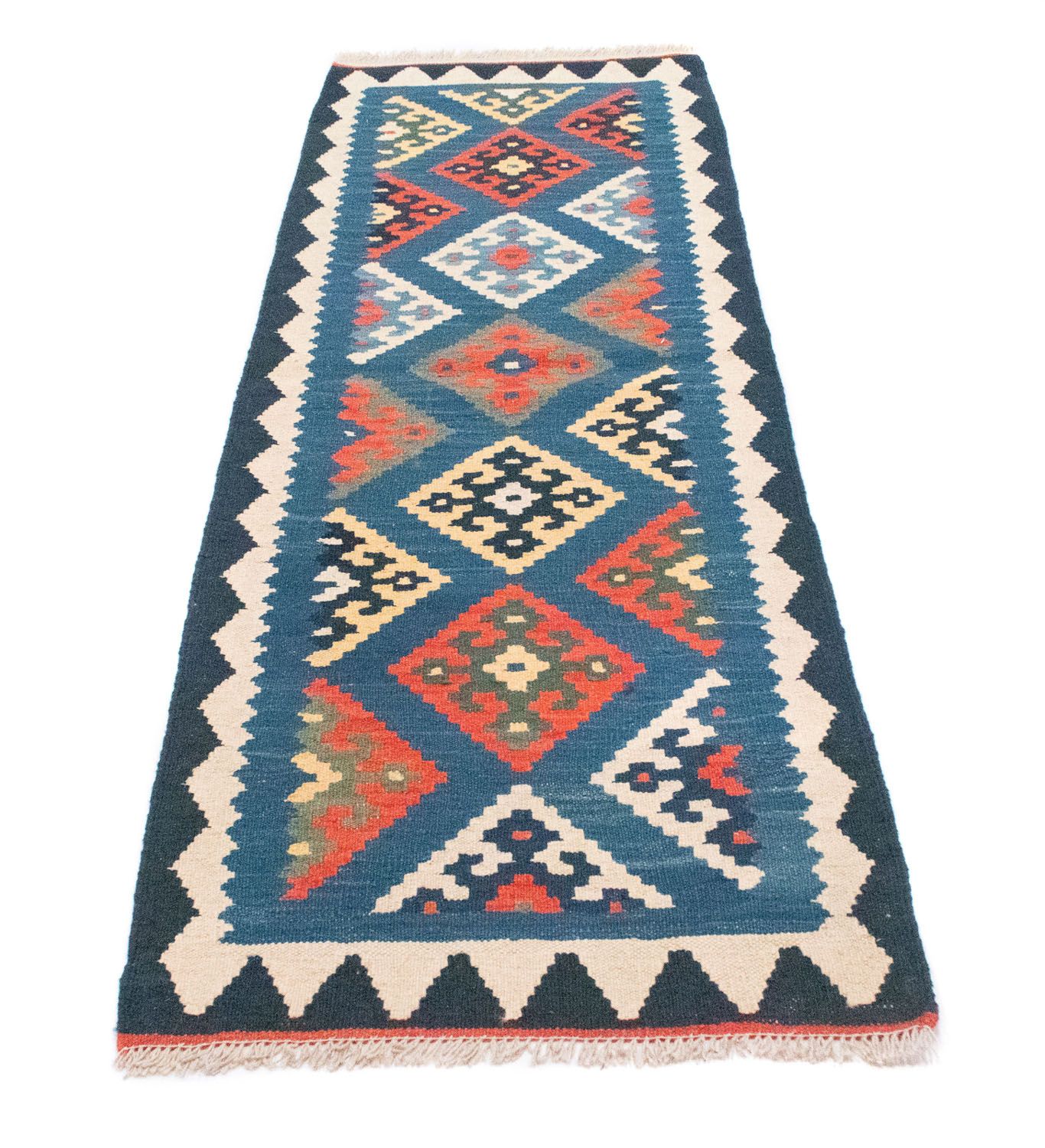 Runner Kelim Rug - Oriental - 201 x 65 cm - blue