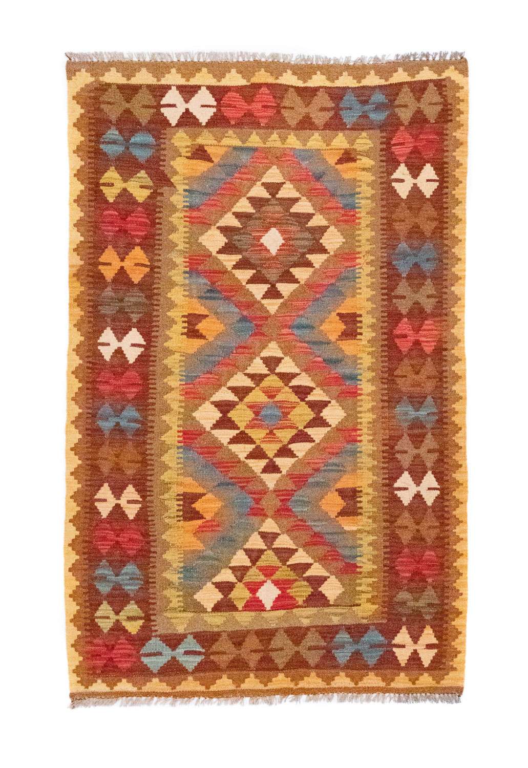 Kelim Rug - Oriental - 159 x 99 cm - brown