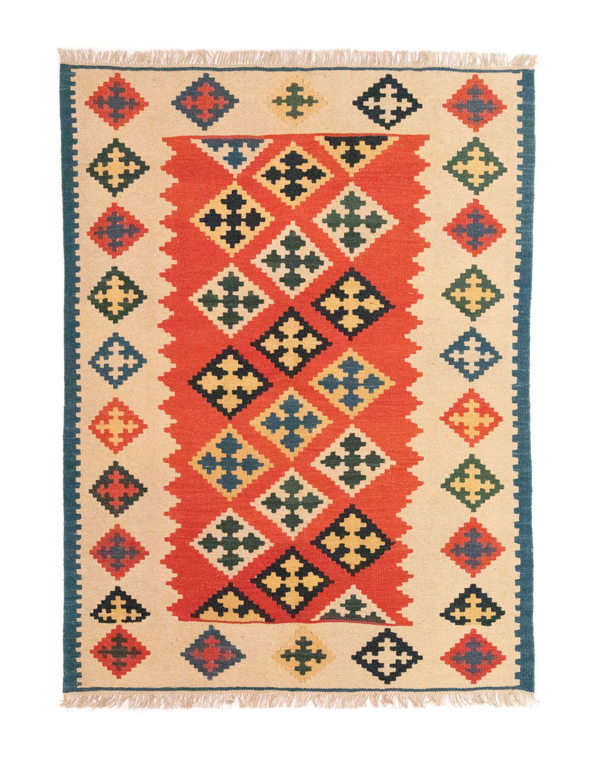 Kelim Rug - Oriental - 200 x 148 cm - orange