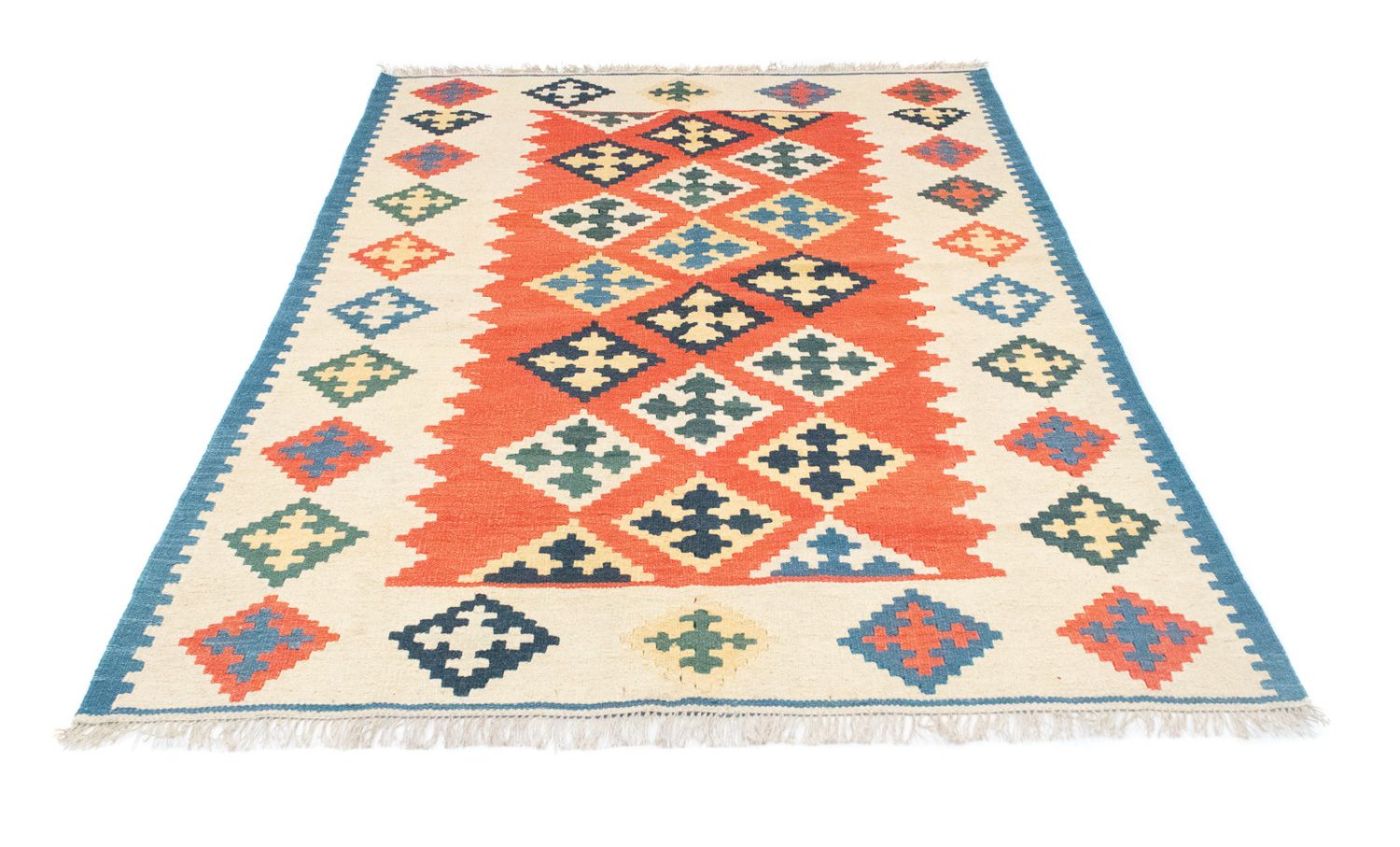 Kelim Rug - Oriental - 200 x 148 cm - orange