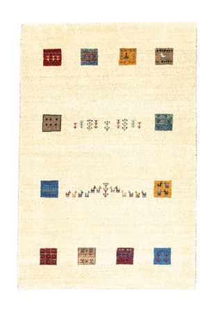 Gabbeh Rug - Loribaft Perser - 128 x 80 cm - beige