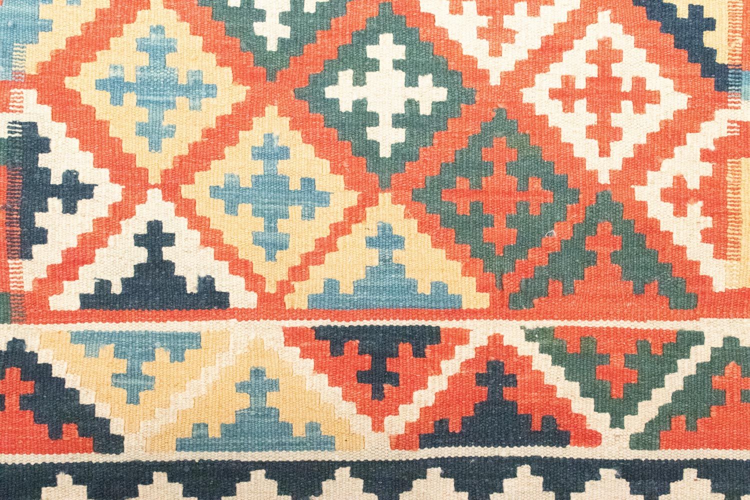 Kelim Rug - Oriental - 144 x 110 cm - orange