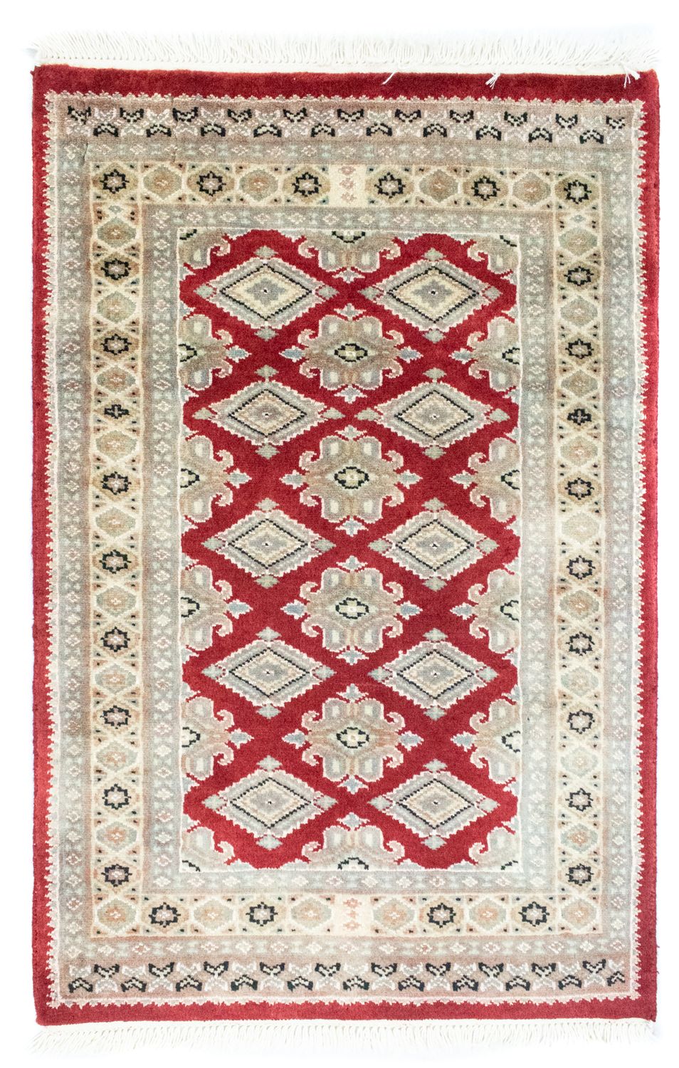 Pakistani Rug - 96 x 63 cm - red