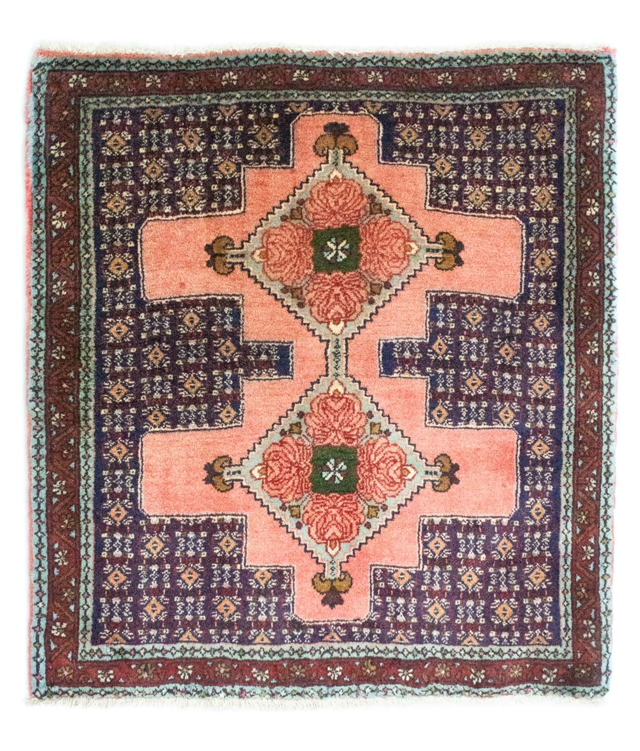 Perser Rug - Classic square  - 77 x 73 cm - salmon