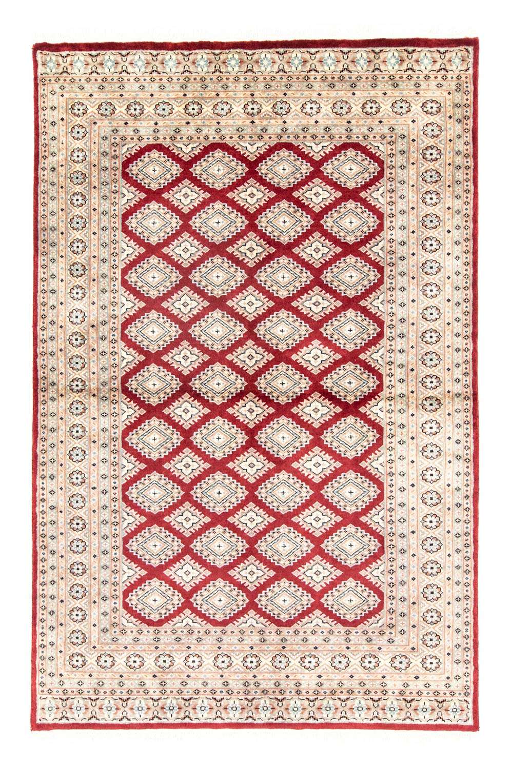 Pakistani Rug - 198 x 136 cm - red