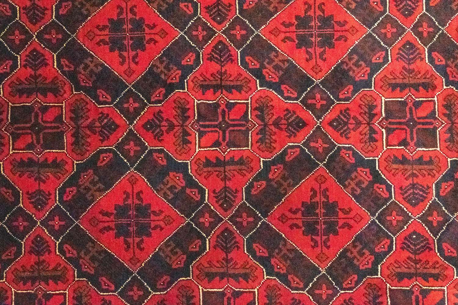 Afghan Rug - Kunduz - 286 x 199 cm - red
