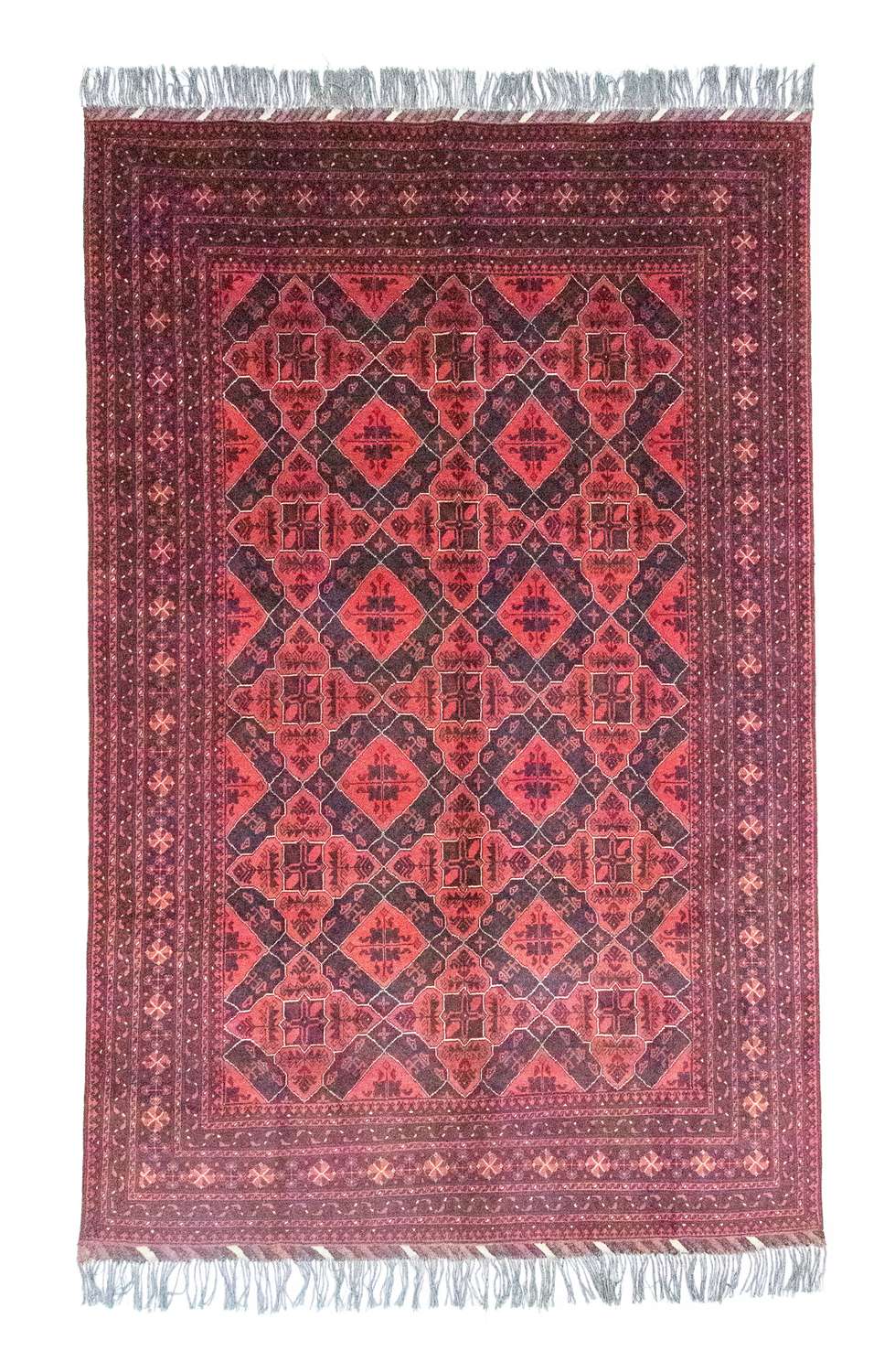 Afghan Rug - Kunduz - 298 x 199 cm - red