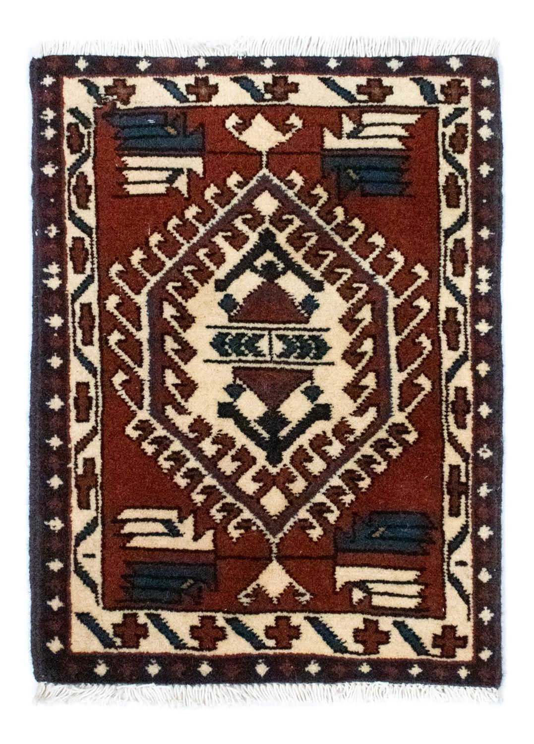 Perser Rug - Nomadic square  - 54 x 40 cm - brown