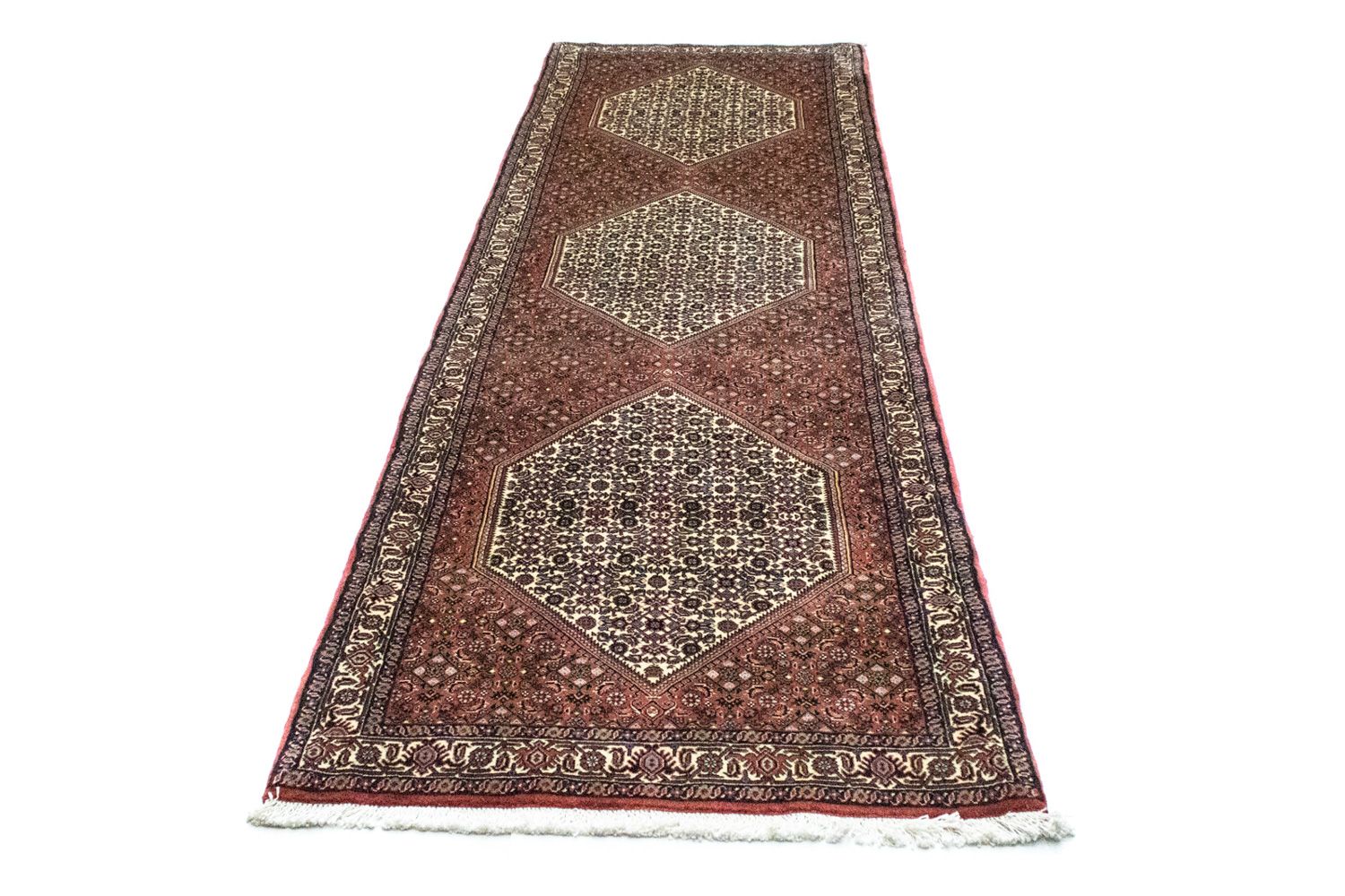 Runner Perser Rug - Bidjar - 320 x 90 cm - red