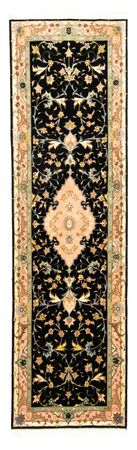 Runner Perser Rug - Tabriz - Royal - 290 x 84 cm - black