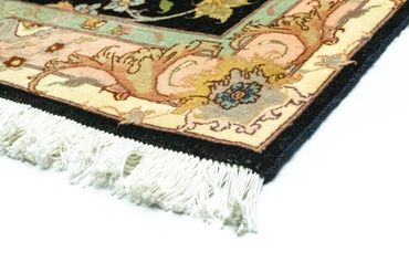 Runner Perser Rug - Tabriz - Royal - 290 x 84 cm - black