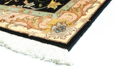 Runner Perser Rug - Tabriz - Royal - 294 x 85 cm - black