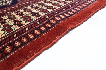 Turkaman Rug - 186 x 139 cm - red