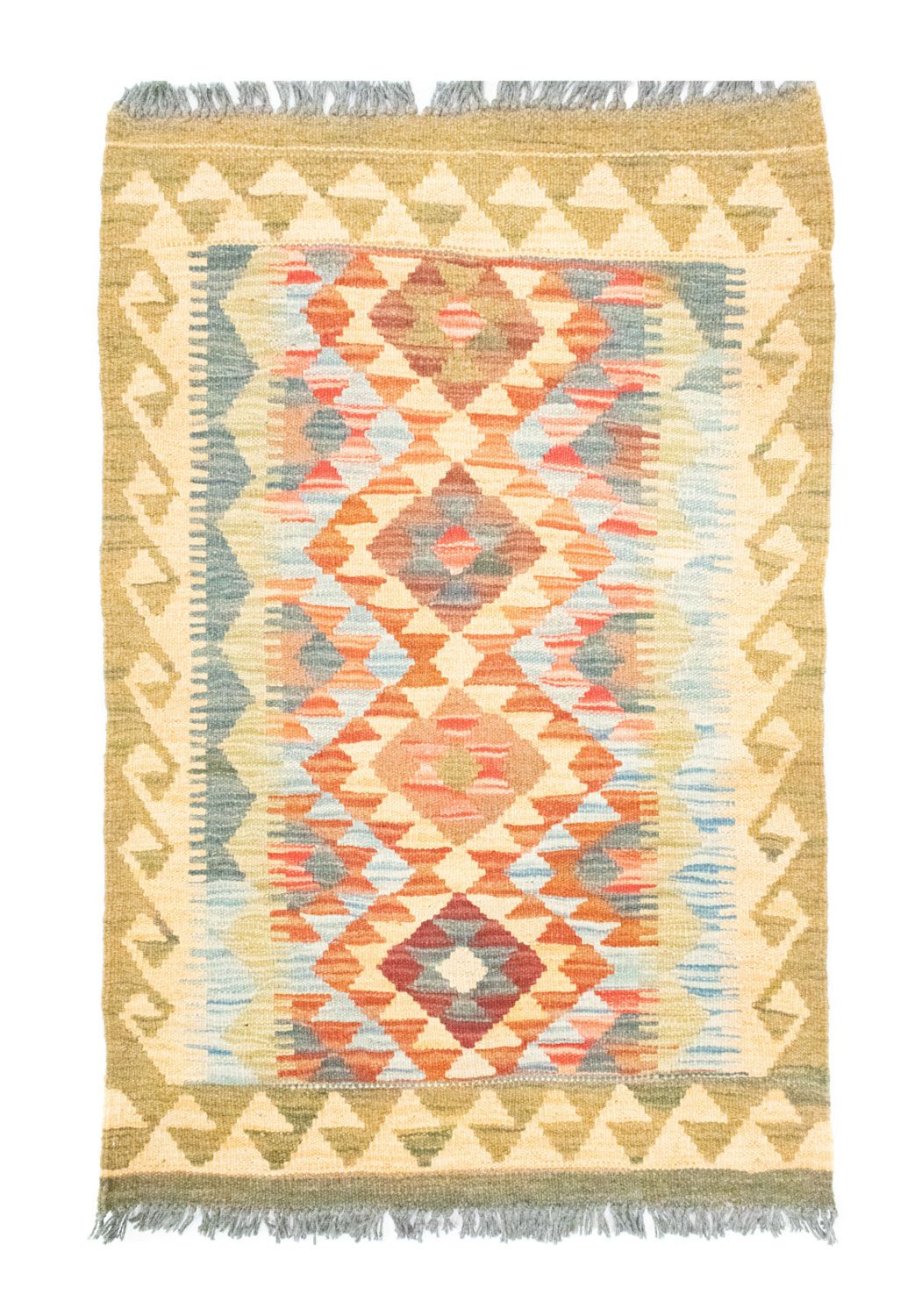 Kelim Rug - Oriental - 90 x 60 cm - beige