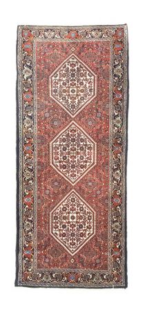 Runner Perser Rug - Bidjar - 185 x 64 cm - red