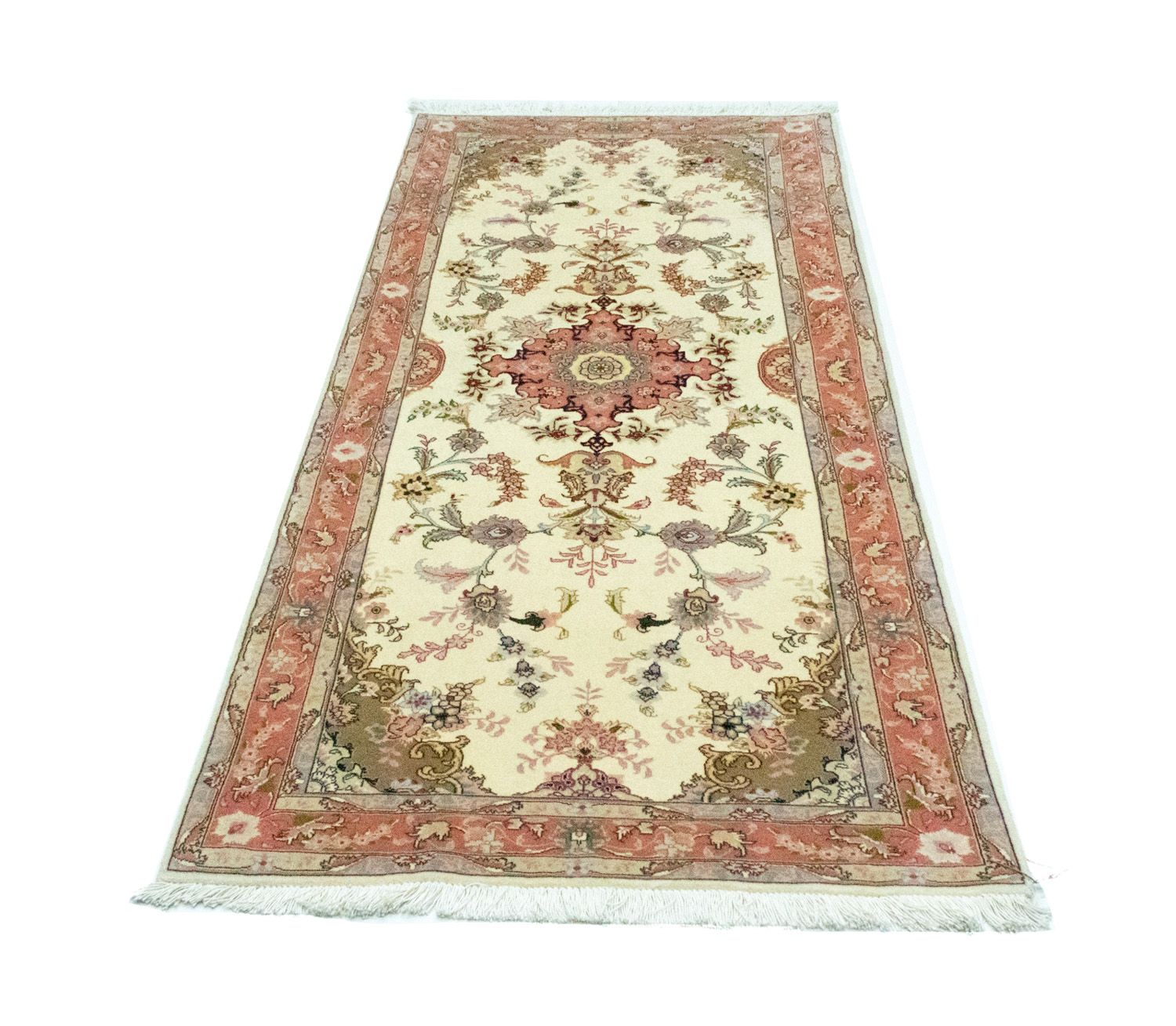 Runner Perser Rug - Tabriz - Royal - 199 x 85 cm - beige