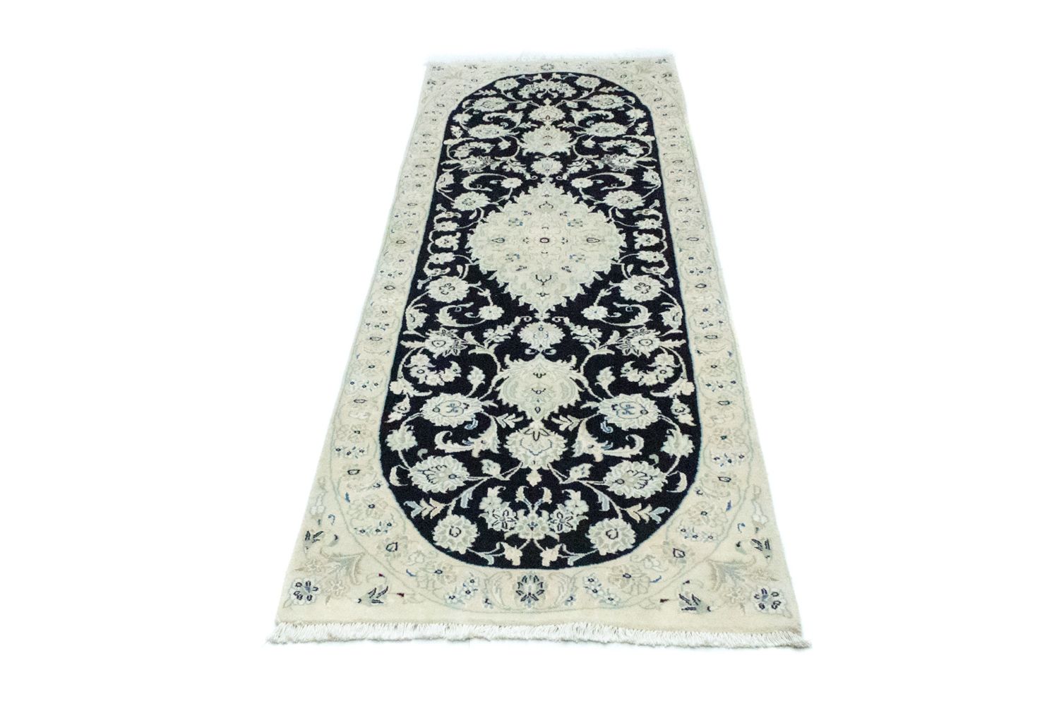 Runner Perser Rug - Nain - 203 x 70 cm - dark blue