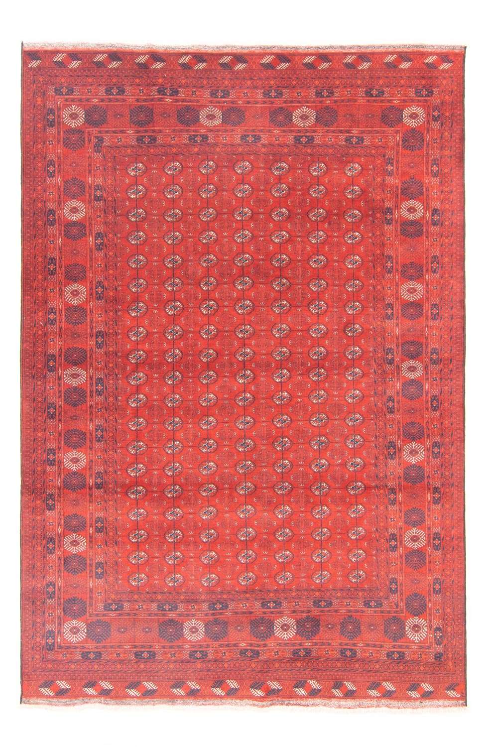 Afghan Rug - Bukhara - 292 x 196 cm - dark red