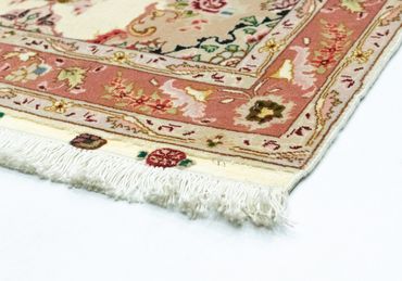 Runner Perser Rug - Tabriz - Royal - 313 x 84 cm - beige