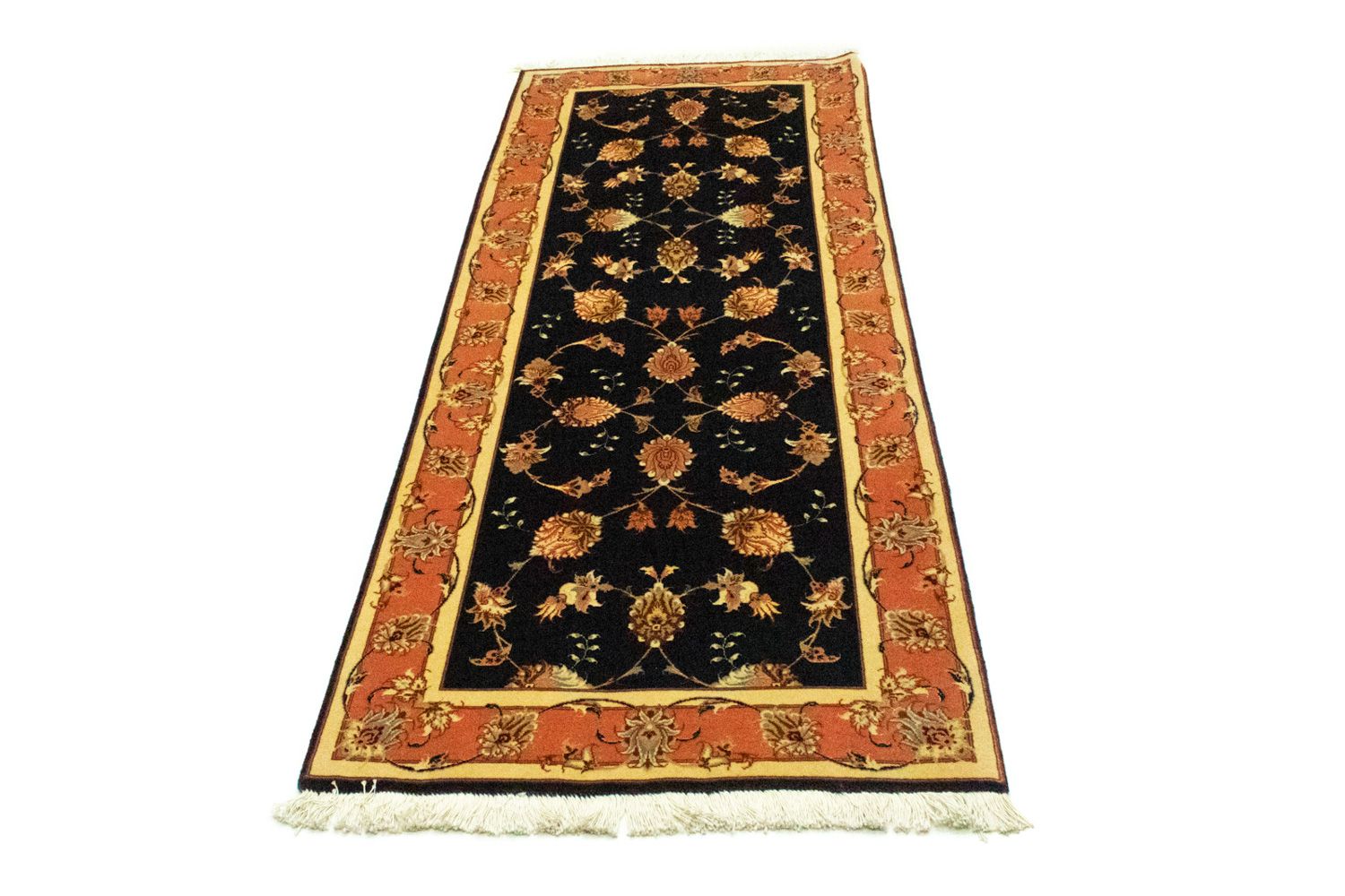 Runner Perser Rug - Tabriz - Royal - 200 x 75 cm - salmon