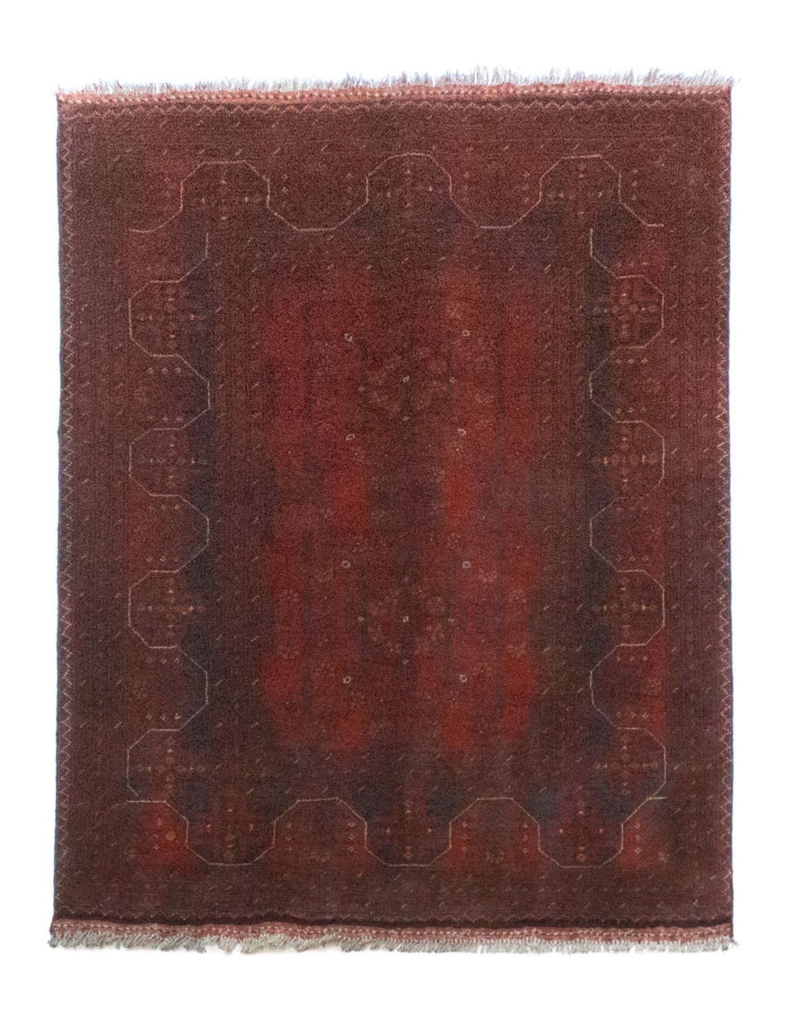 Afghan Rug - Kunduz - 147 x 100 cm - red