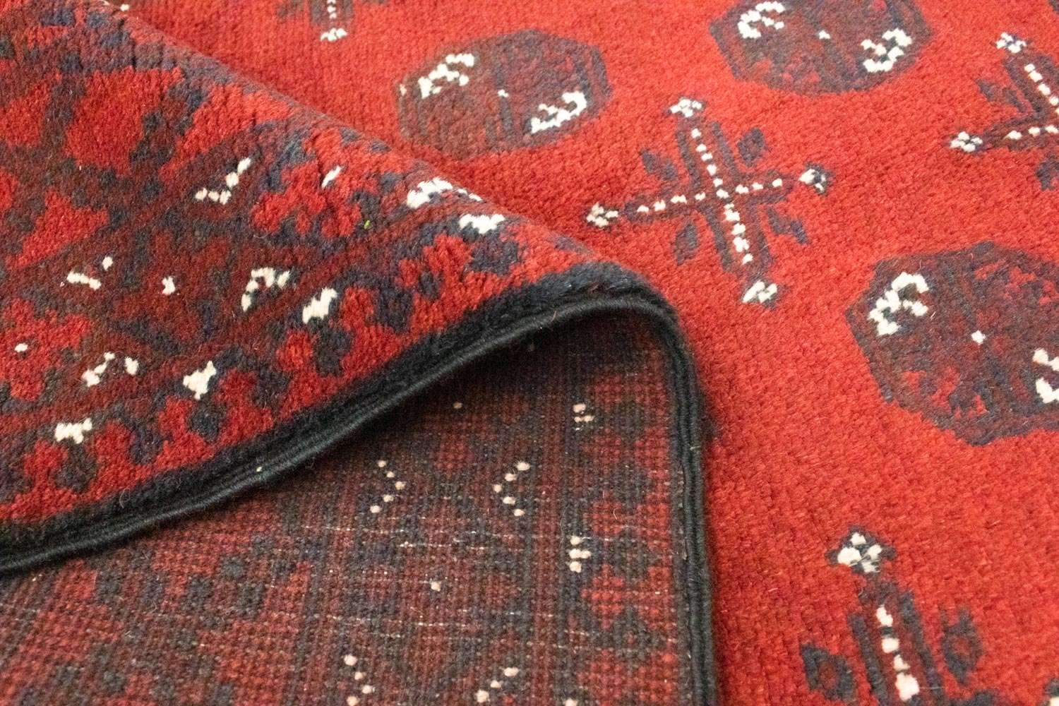 Afghan Rug - Filpa - 192 x 99 cm - red
