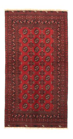 Afghan Rug - Filpa - 192 x 101 cm - red