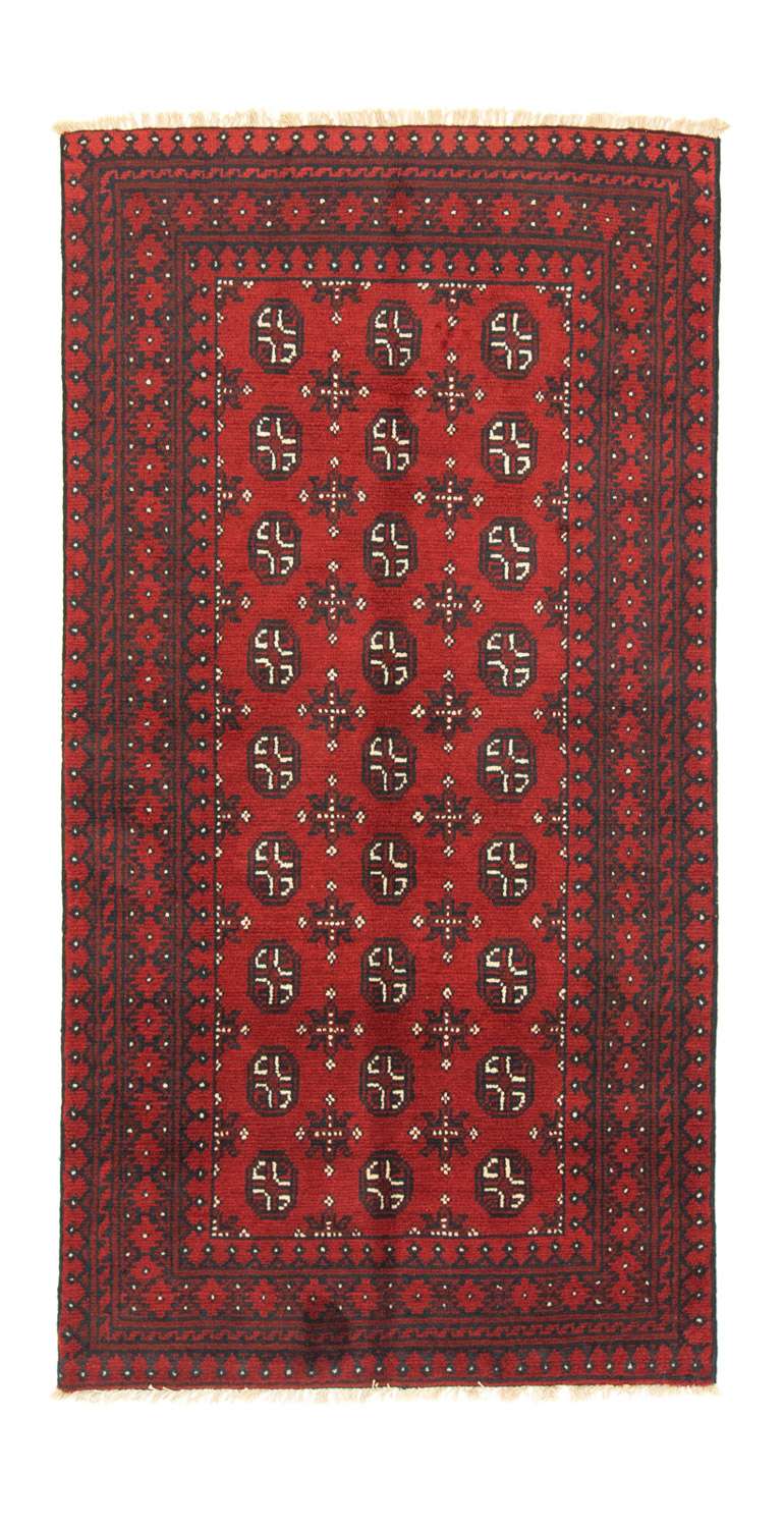 Afghan Rug - Filpa - 191 x 100 cm - red