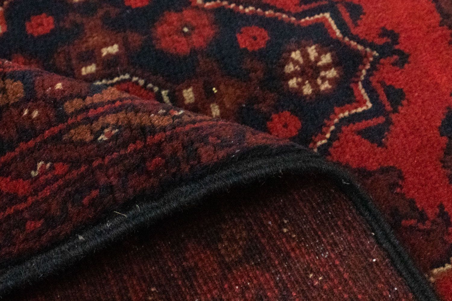 Afghan Rug - Kunduz - 127 x 75 cm - red