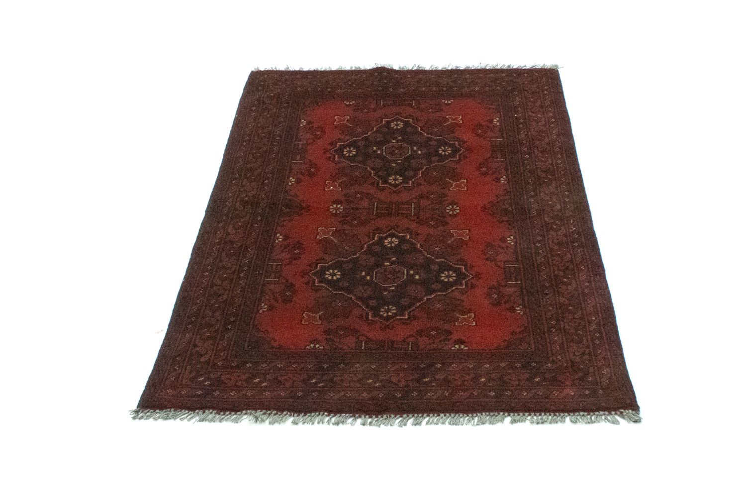 Afghan Rug - Kunduz - 127 x 75 cm - red