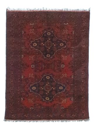 Afghan Rug - Kunduz - 129 x 73 cm - red