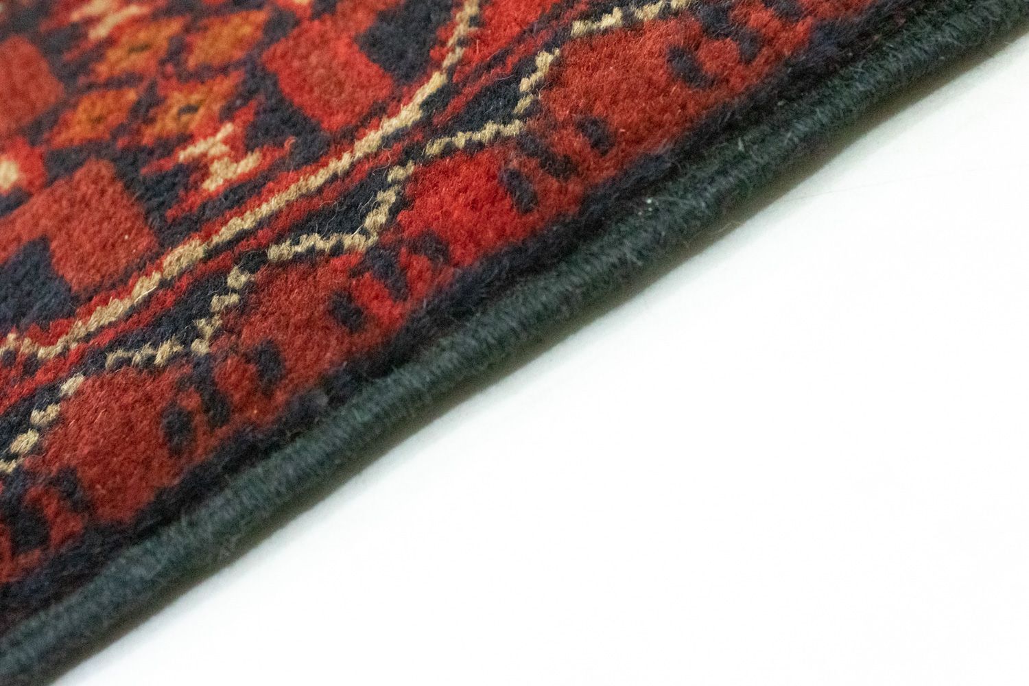 Runner Afghan Rug - Kunduz - 285 x 80 cm - red