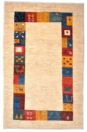 Gabbeh Rug - Loribaft Perser - 205 x 129 cm - multicolored