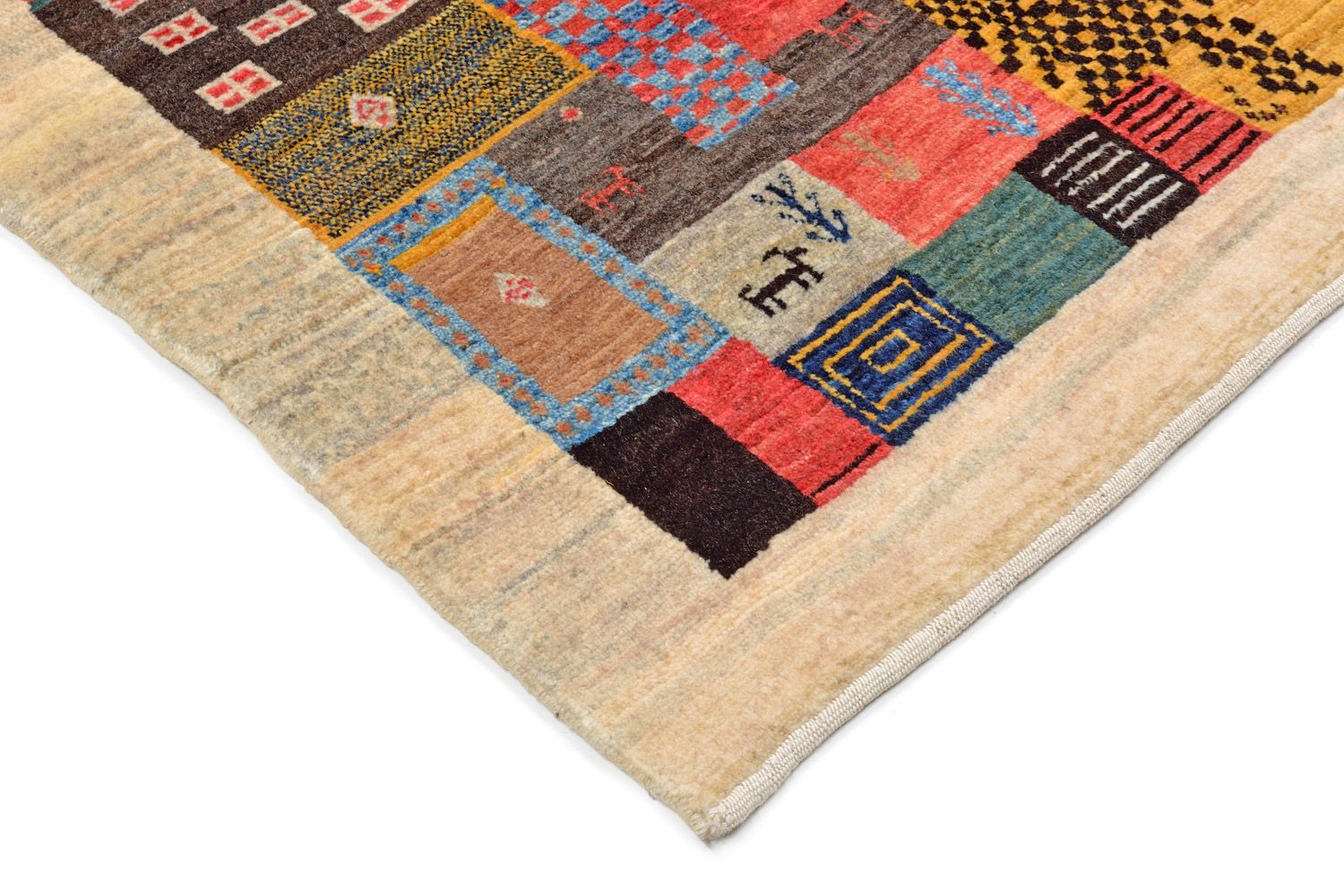 Gabbeh Rug - Loribaft Perser - 156 x 102 cm - colorful