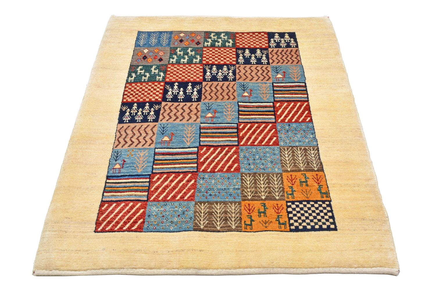 Gabbeh Rug - Loribaft Perser - 148 x 105 cm - colorful