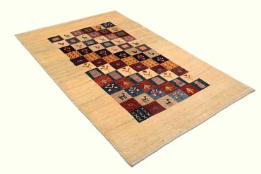 Gabbeh Rug - Loribaft Perser - 207 x 129 cm - colorful
