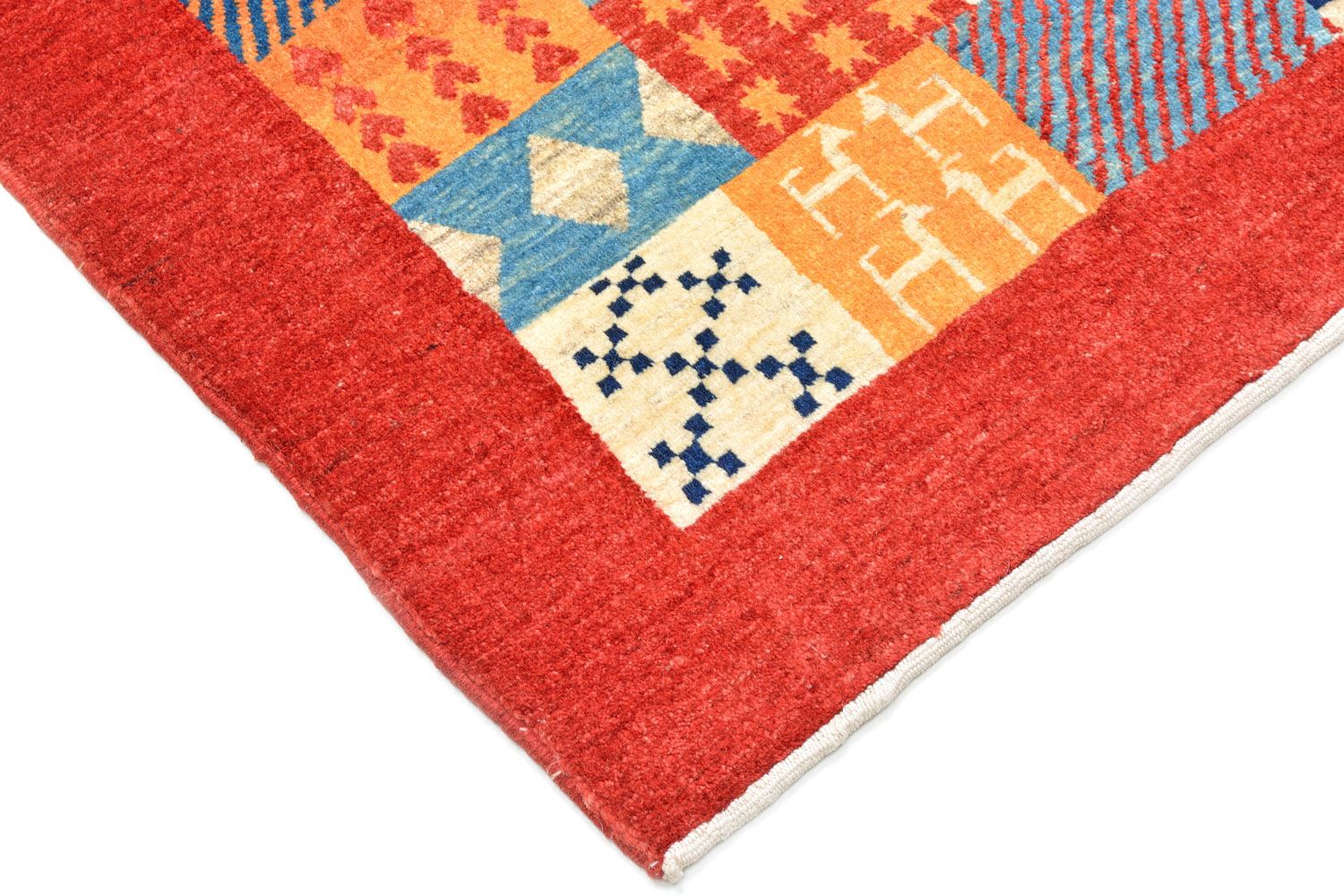Gabbeh Rug - Loribaft Perser - 145 x 83 cm - red