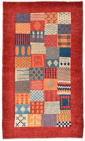 Gabbeh Rug - Loribaft Perser - 145 x 83 cm - red