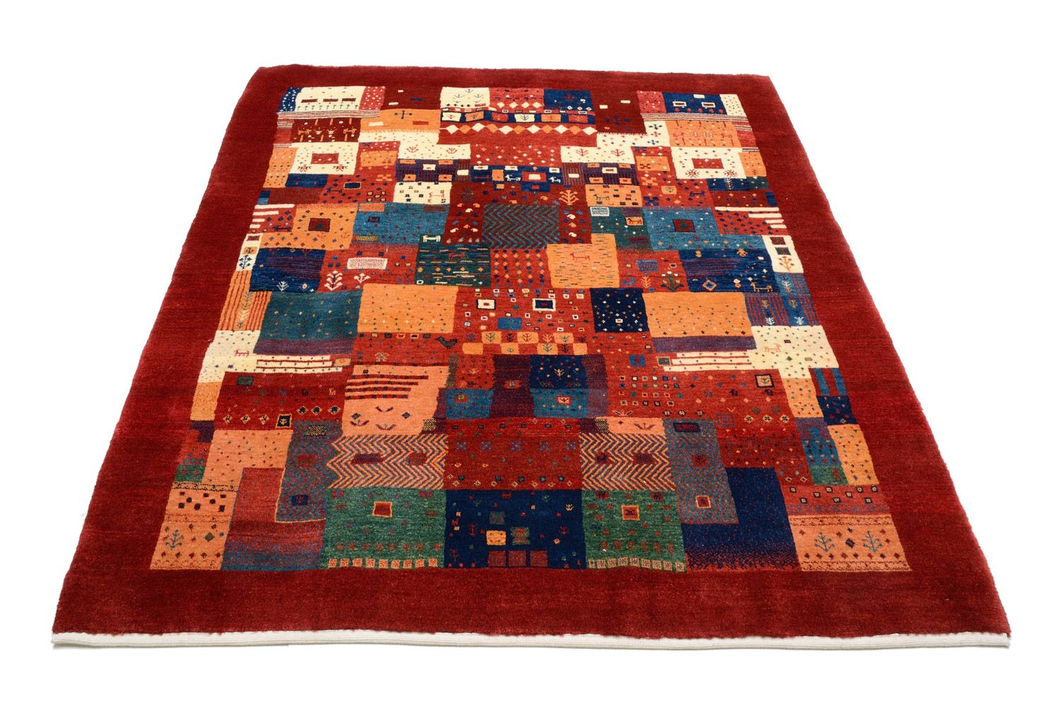 Gabbeh Rug - Loribaft Perser - 201 x 154 cm - red