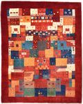 Gabbeh Rug - Loribaft Perser - 201 x 154 cm - red