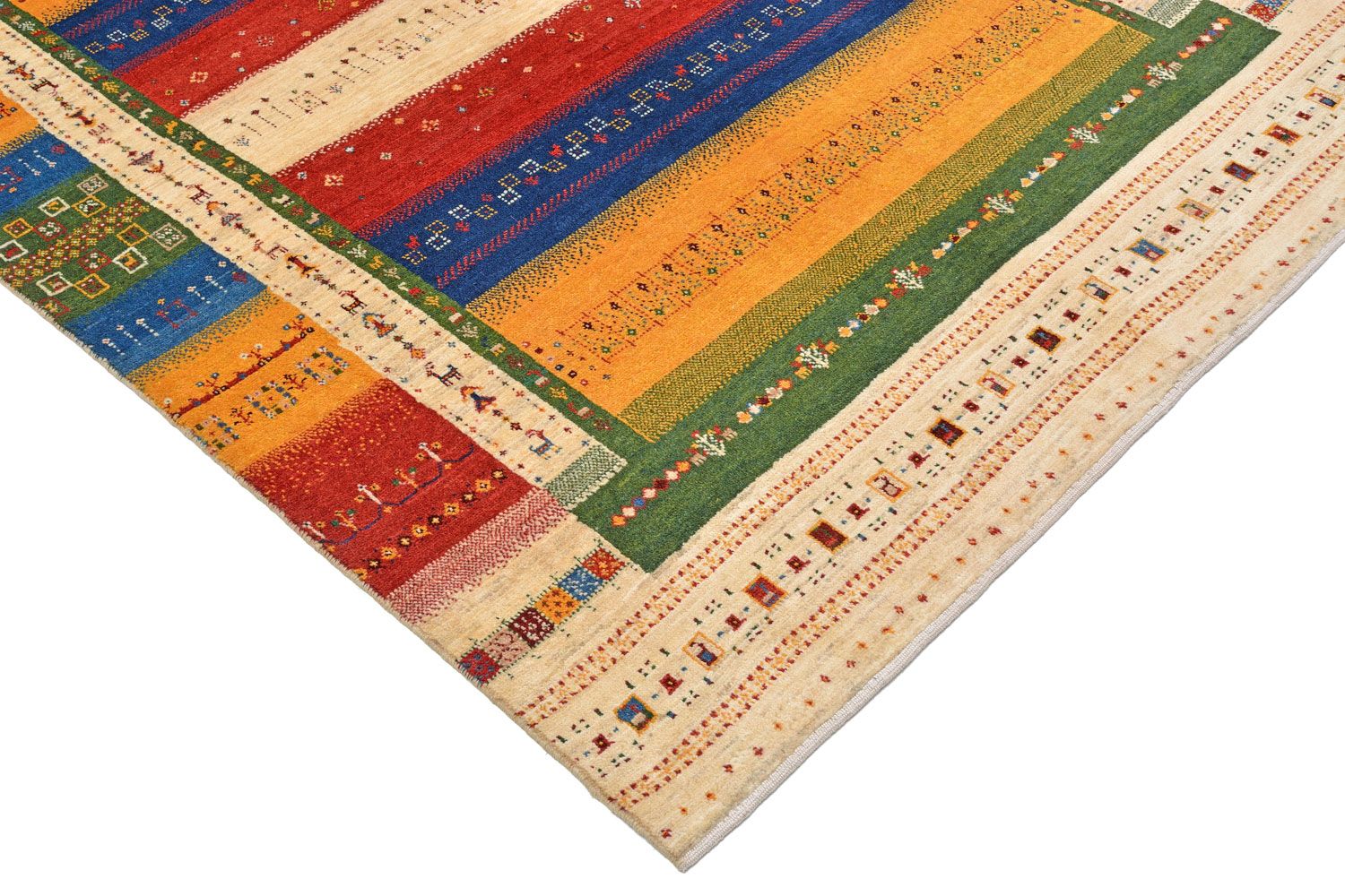 Gabbeh Rug - Loribaft Perser - 205 x 150 cm - colorful