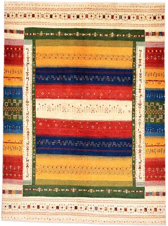 Gabbeh Rug - Loribaft Perser - 205 x 150 cm - colorful