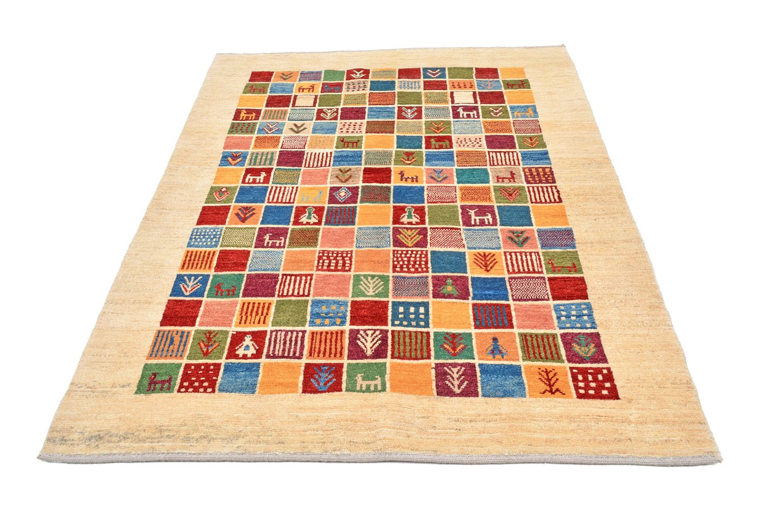 Gabbeh Rug - Loribaft Perser - 201 x 155 cm - multicolored