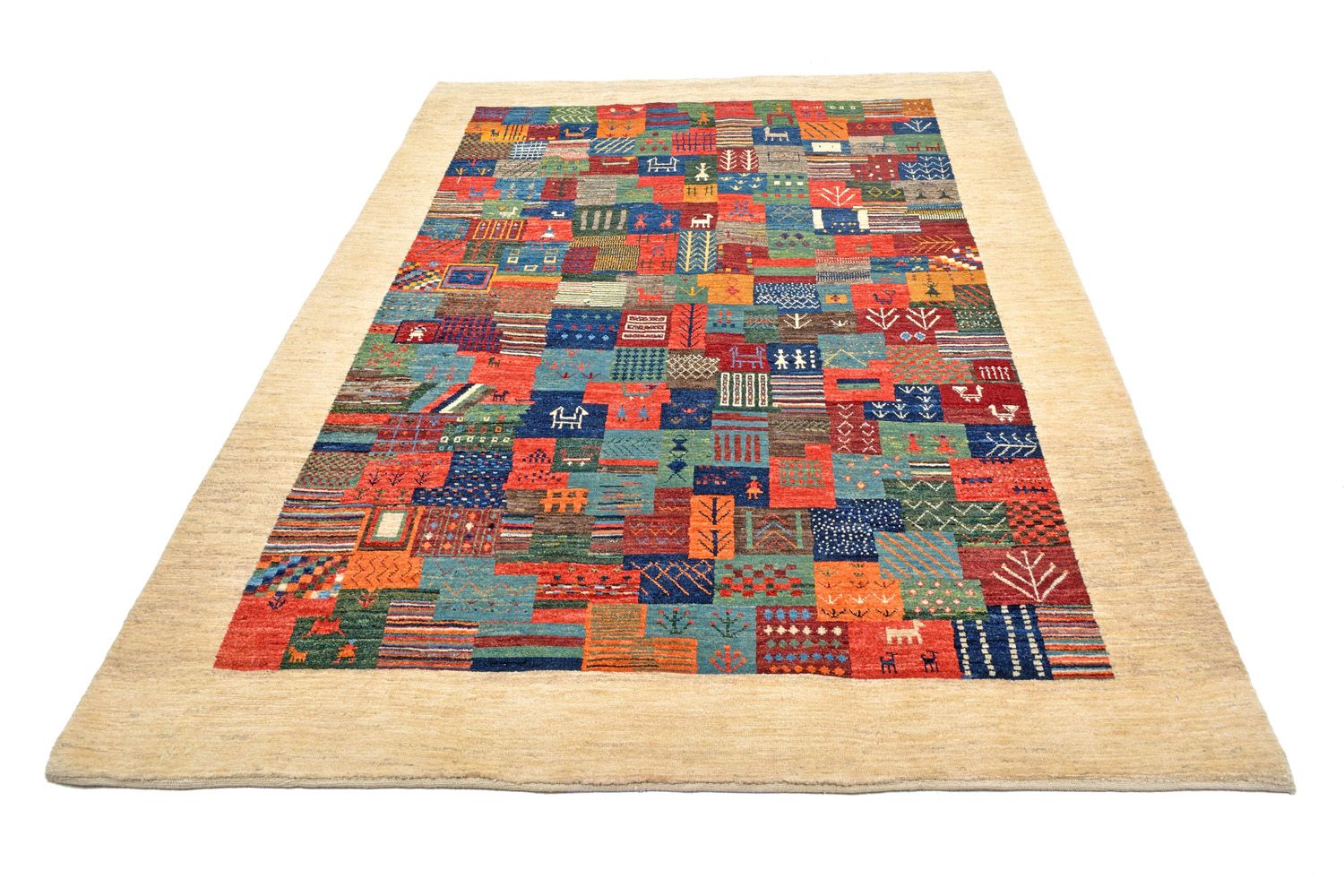 Gabbeh Rug - Loribaft Perser - 249 x 178 cm - multicolored