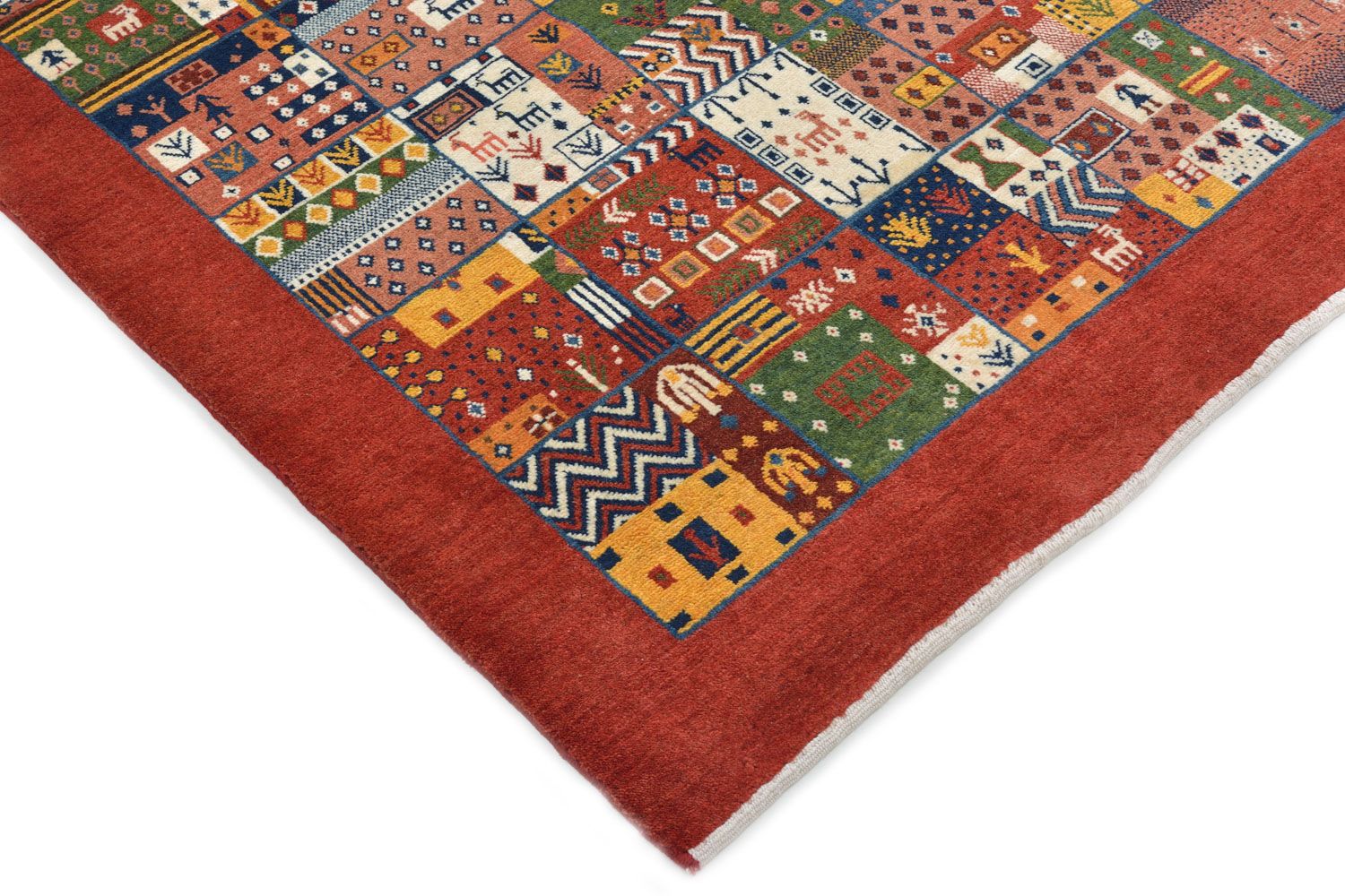 Gabbeh Rug - Loribaft Perser - 176 x 111 cm - red