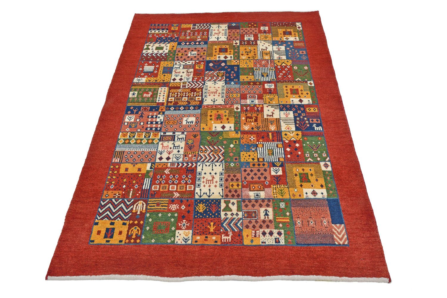 Gabbeh Rug - Loribaft Perser - 176 x 111 cm - red