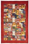Gabbeh Rug - Loribaft Perser - 176 x 111 cm - red
