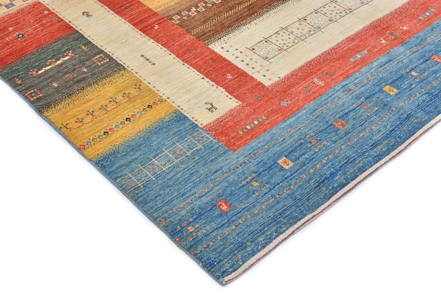 Gabbeh Rug - Loribaft Perser - 286 x 204 cm - colorful